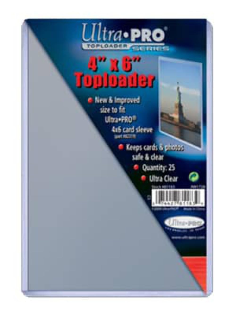 Ultra Pro 4" X 6" Toploader 25ct - Fiveboyz