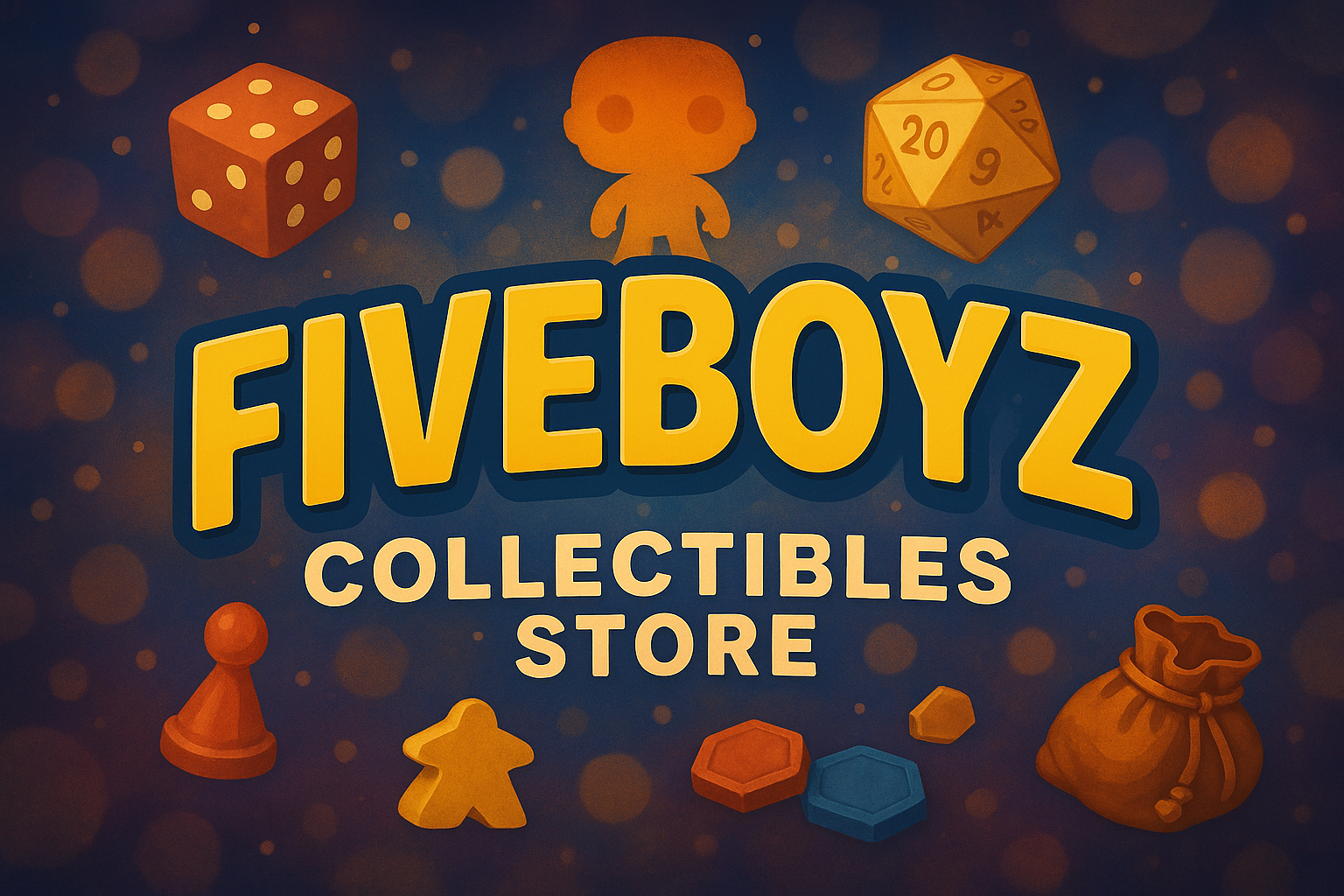 Fiveboyz logo with compelling background