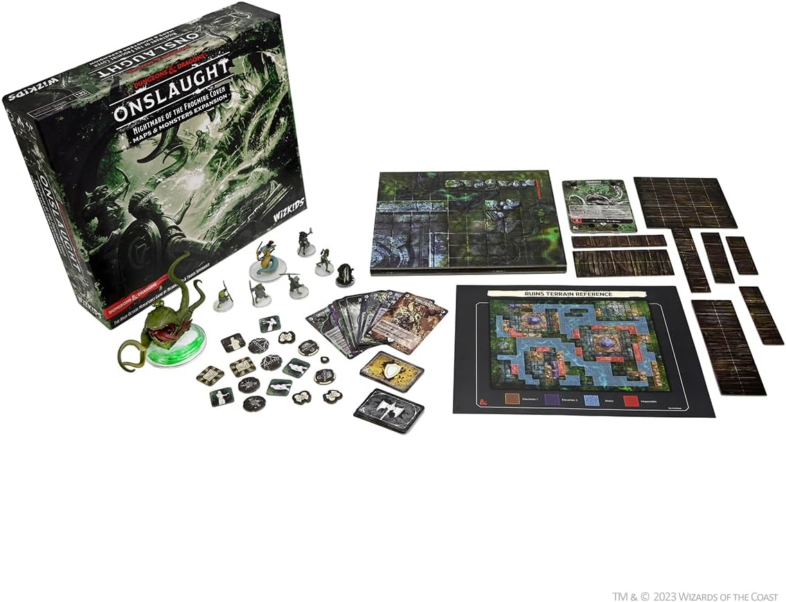 Onslaught: Nightmare of The Frogmire Coven - Maps & Monsters Expansion Pack - Fiveboyz