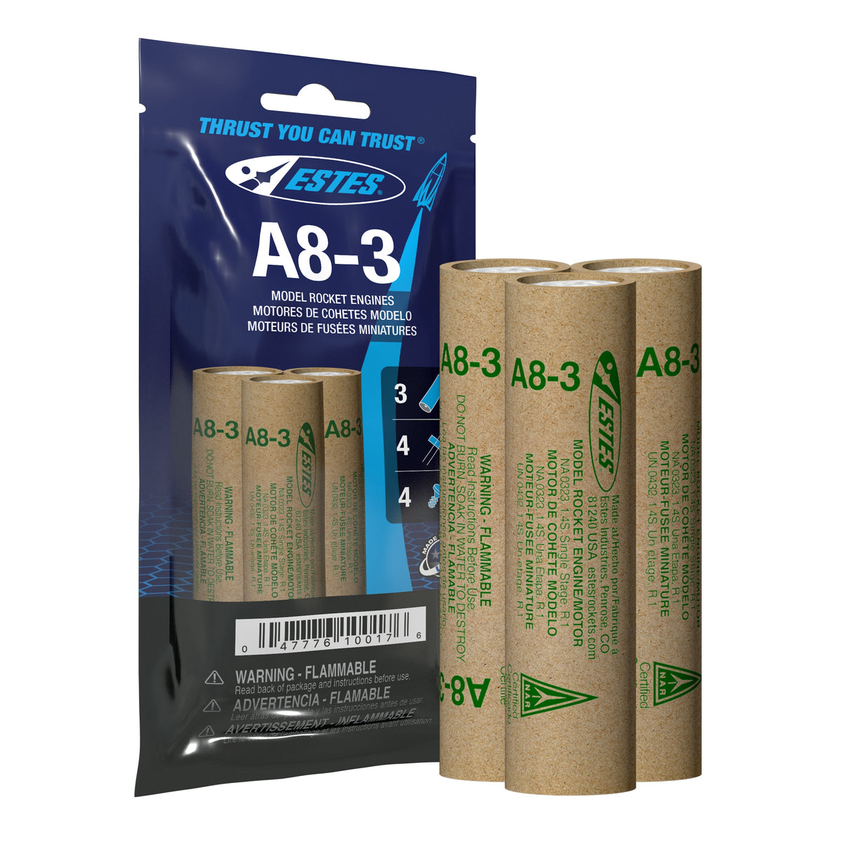 Estes Double Pack - A8-3 Engines x2 (6 Engines)