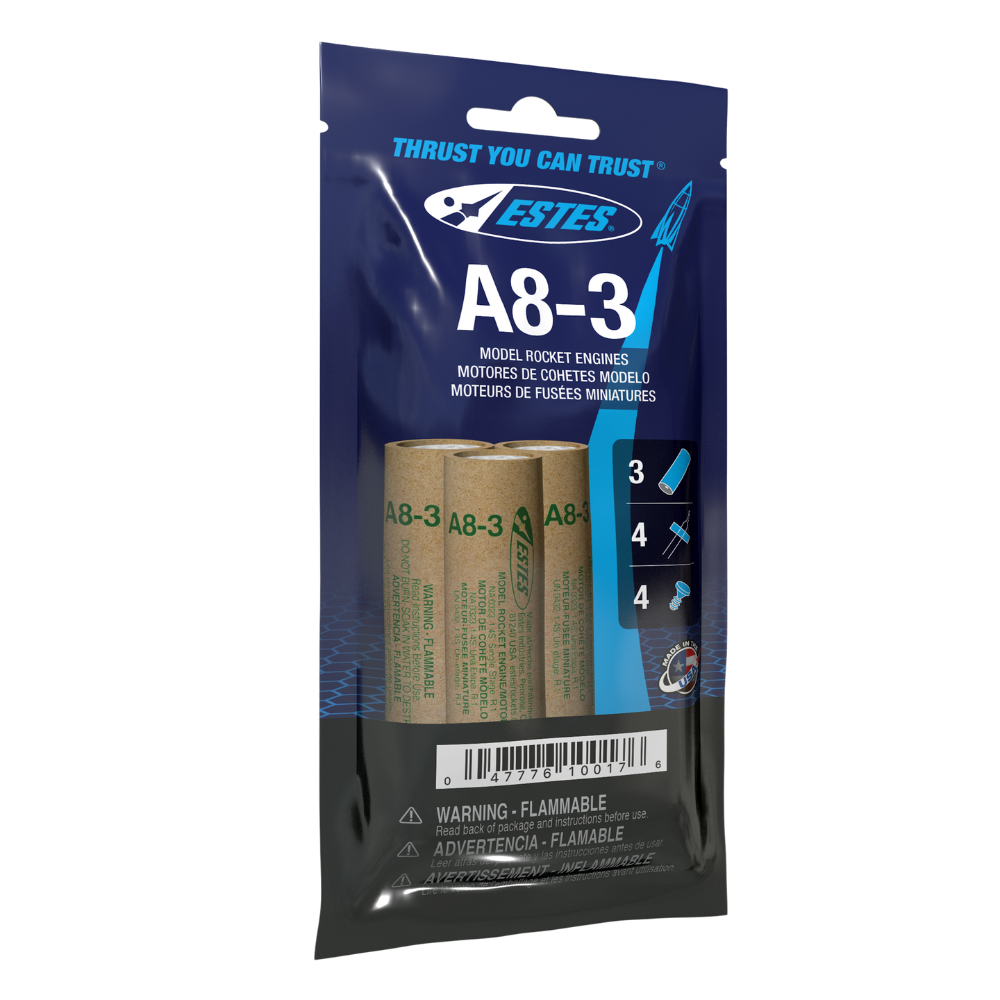 Estes Power Ladder Engine Pack - A8-3 + B4-4 + B6-4 (9 Engines)