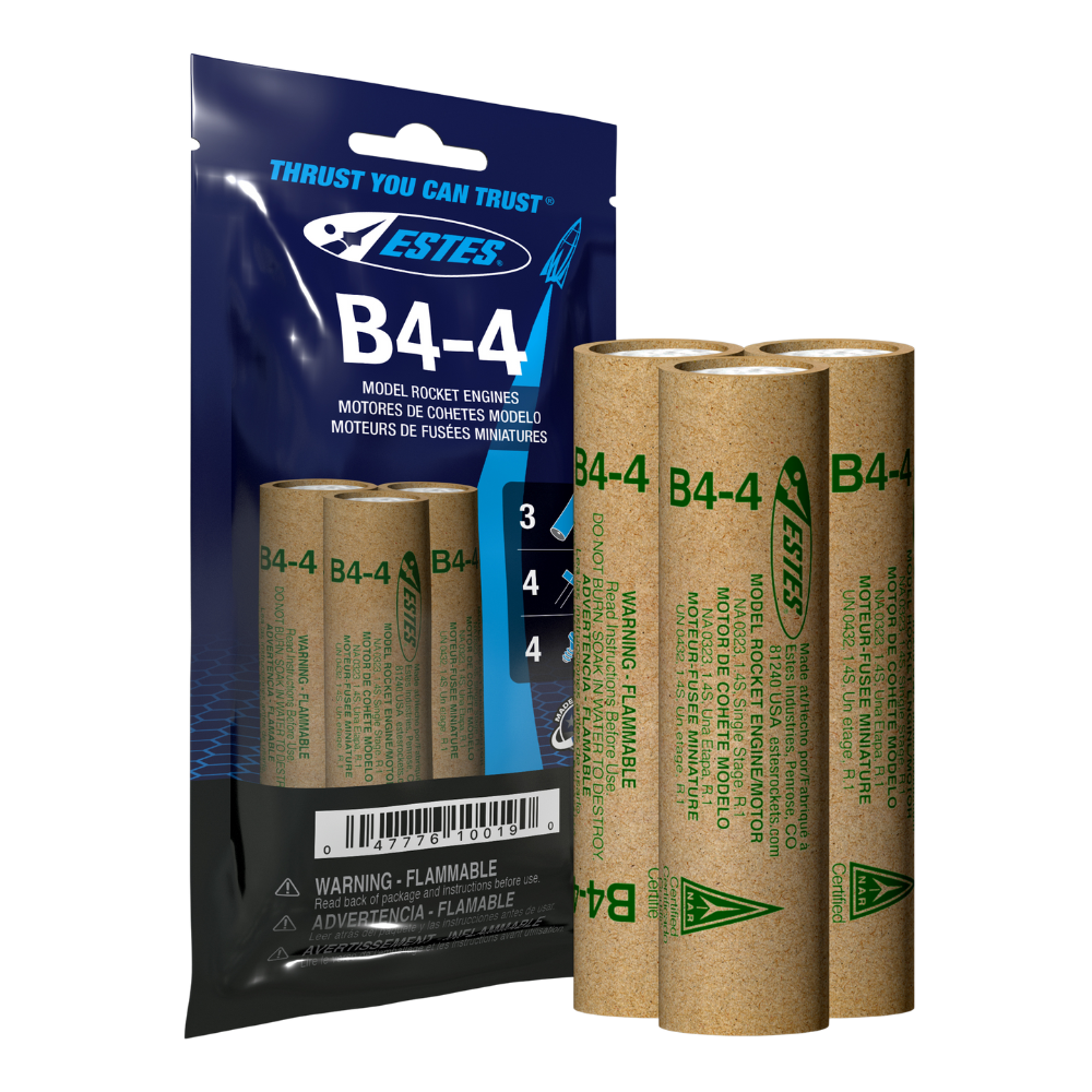 Estes Launch Day Pack - B4-4 Engines x3 (9 Engines)