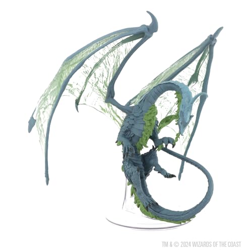 WizKids D&D Icons of the Realms Adult Moonstone Dragon - detail view