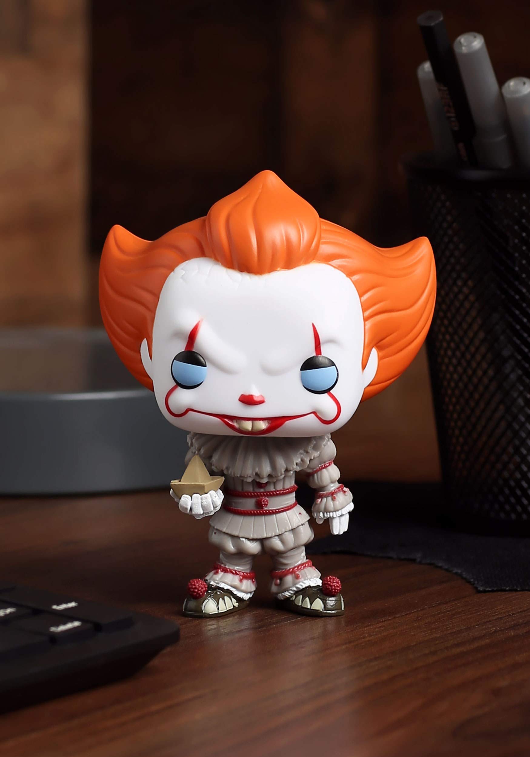 Funko Pop Movies: It - Pennywise with Boat - (Styles May Vary) Collectible Figure - Collectable Vinyl Figure - Gift Idea - Official Merchandise - Toys for Kids & Adults - Horror Fans - Fiveboyz