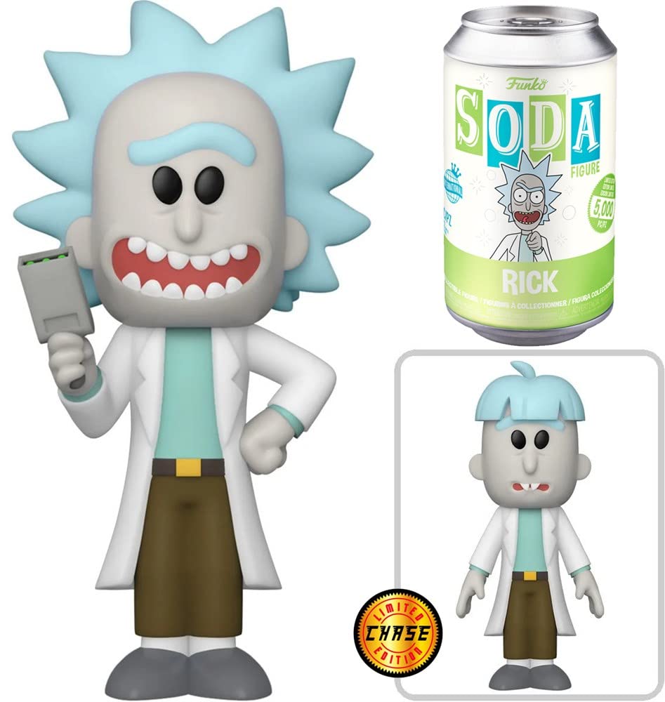 Funko Vinyl SODA: Rick & Morthy - Rick w/Chase, Collectible Action Vinyl Figure - 61618, One Size - Fiveboyz