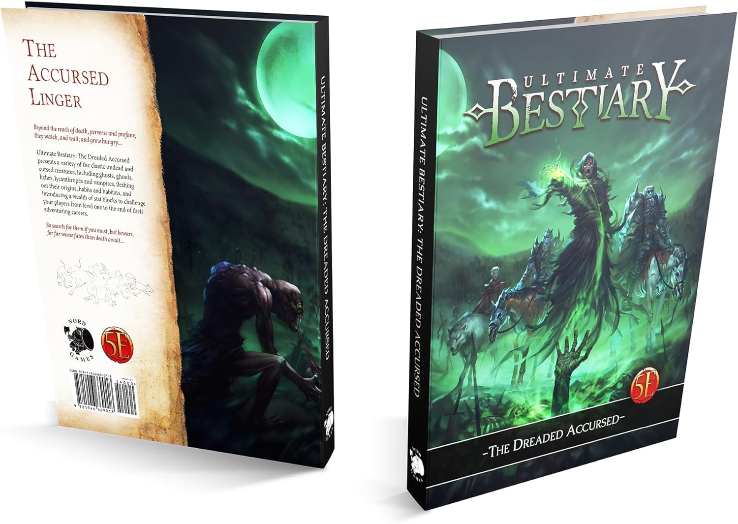 Ultimate Bestiary: The Dreaded Accursed - Hardcover RPG Supplement Book, Classic Undead & Cursed Creatures, 5e D&D