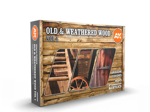 AK Interactive Weathered Wood Vol 1 - product photo