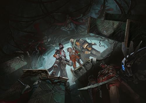 Battle Systems - Core Space First Born - Sci-Fi Miniatures Board Game - Cyberpunk 28mm Science Fiction Figures for 40K Wargame - Tabletop Modular 3D Gaming Terrain - (First Born Starter Set) - Fiveboyz