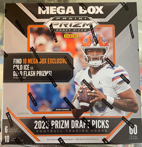 NFL Panini 2023 Prizm Collegiate Draft Picks Football Trading Card MEGA Box [6 Packs] - Fiveboyz
