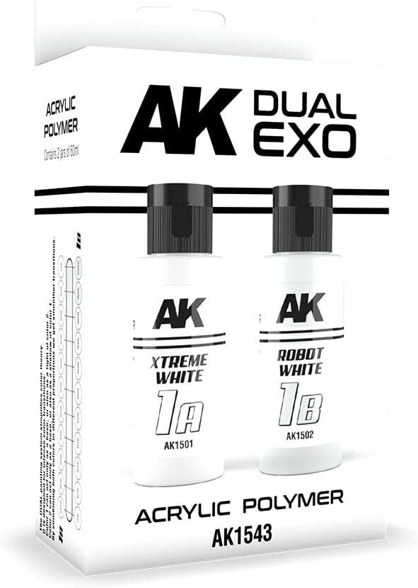 AK Interactive Xtreme White Robot White Paint Set 60ml Scale Model Acrylic Paint