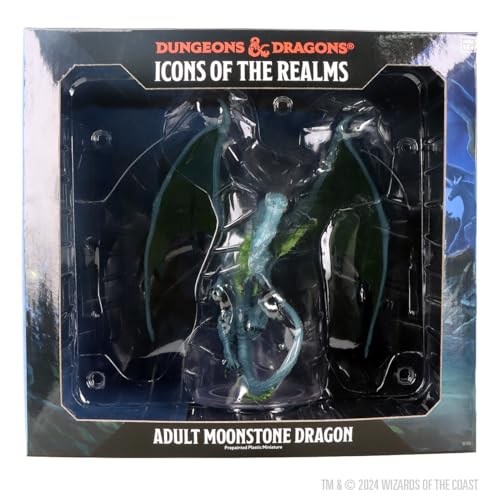 WizKids D&D Icons of the Realms Adult Moonstone Dragon - alternate angle