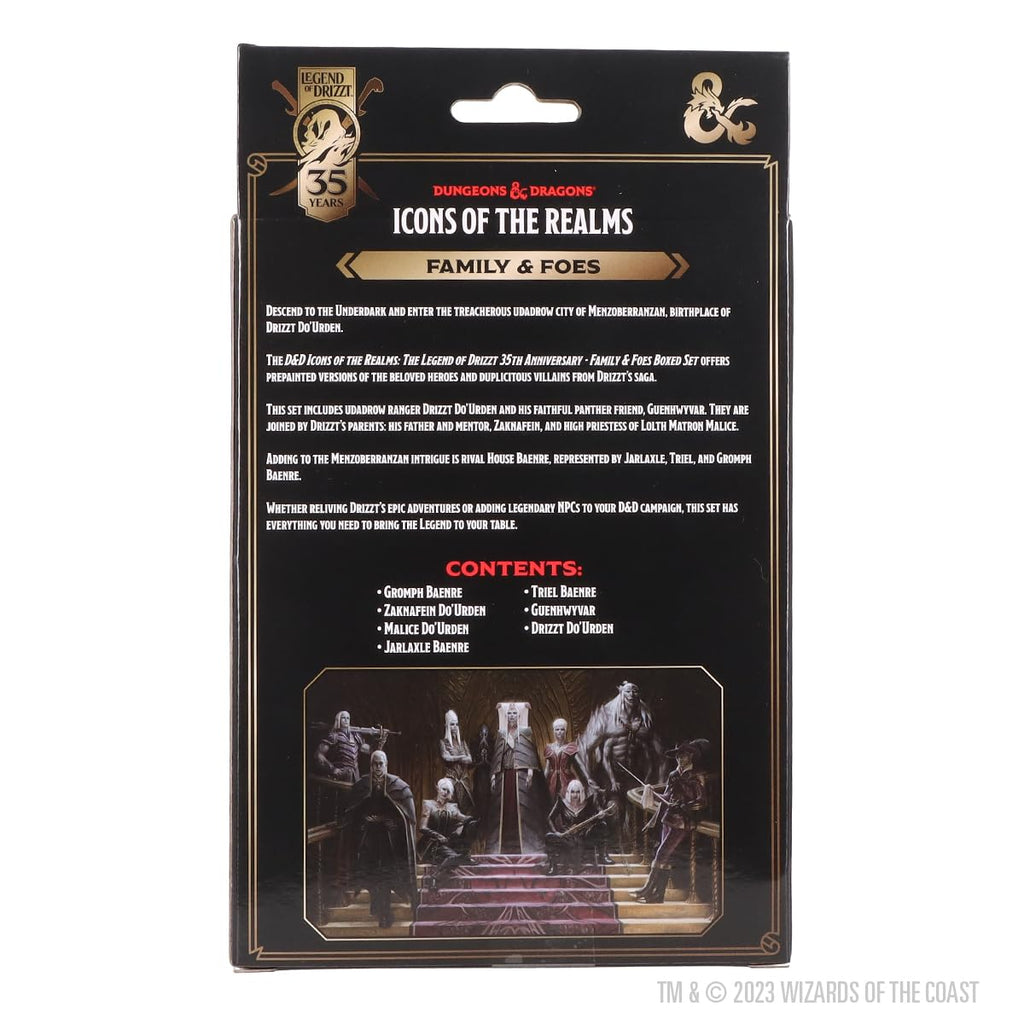 D&D Legend of Drizzt Family and Foes Boxed Set - packaging