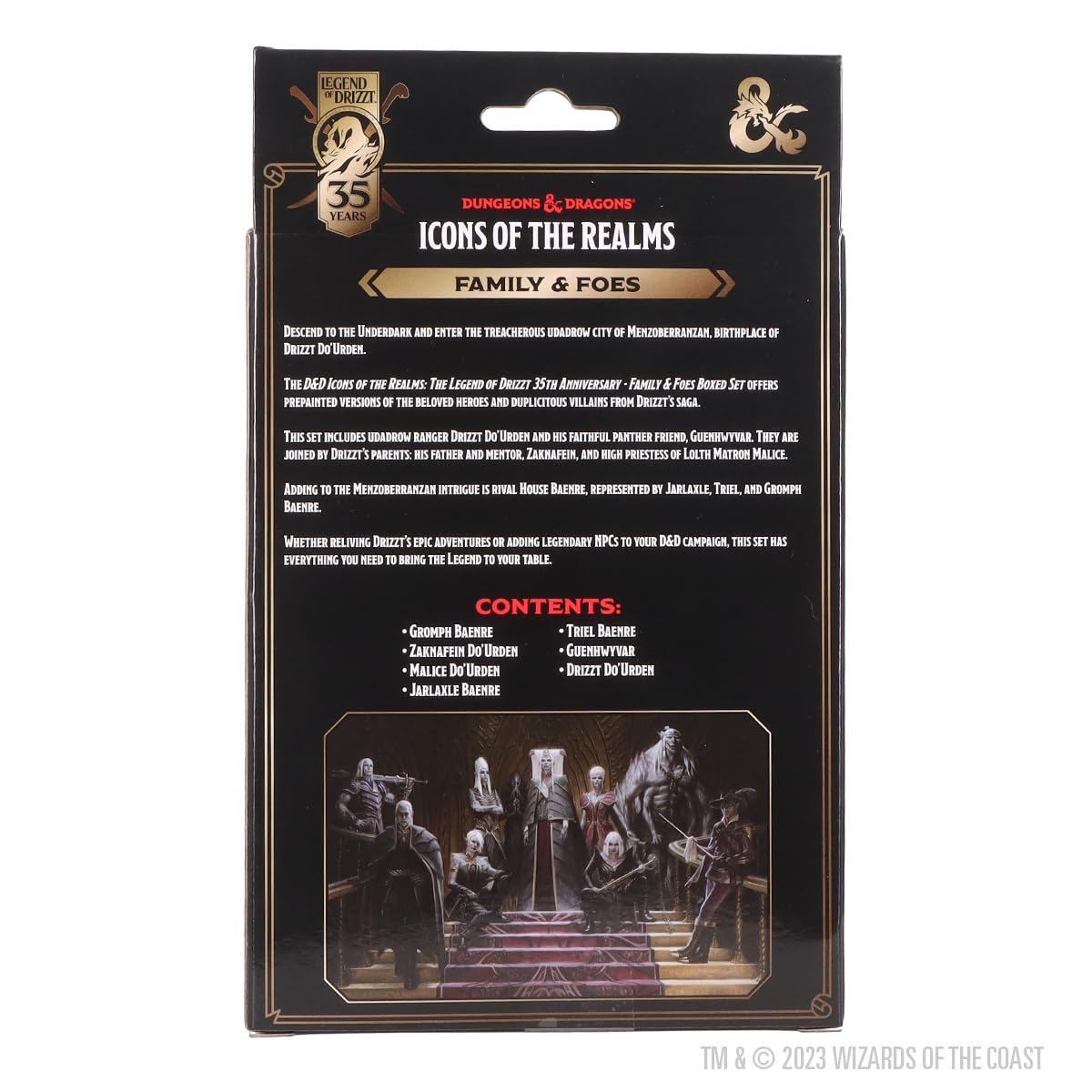D&D Legend of Drizzt Family and Foes Boxed Set - packaging