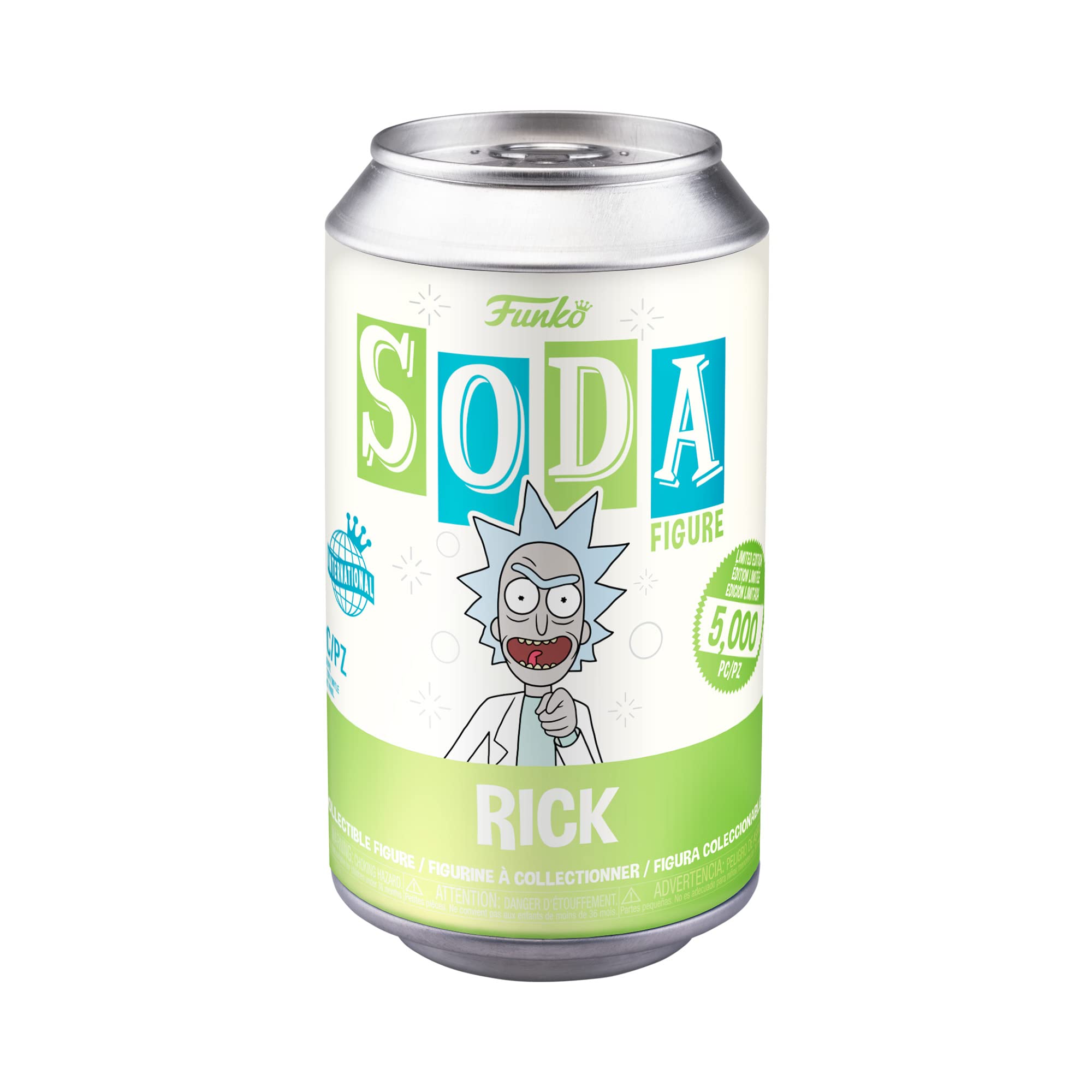 Funko Vinyl SODA: Rick & Morthy - Rick w/Chase, Collectible Action Vinyl Figure - 61618, One Size - Fiveboyz