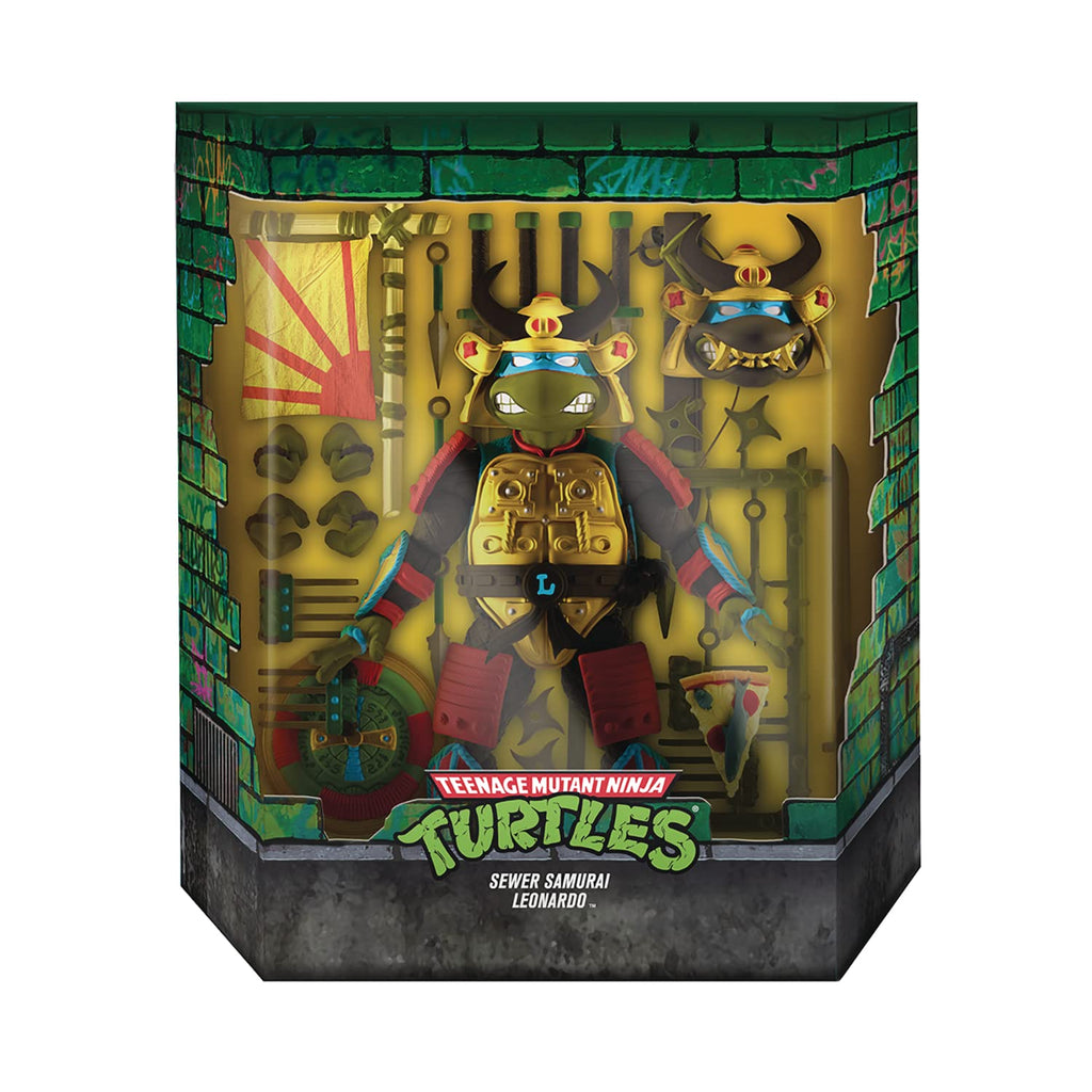 TMNT Ultimates Leo the Sewer Samurai Action Figure - detail view