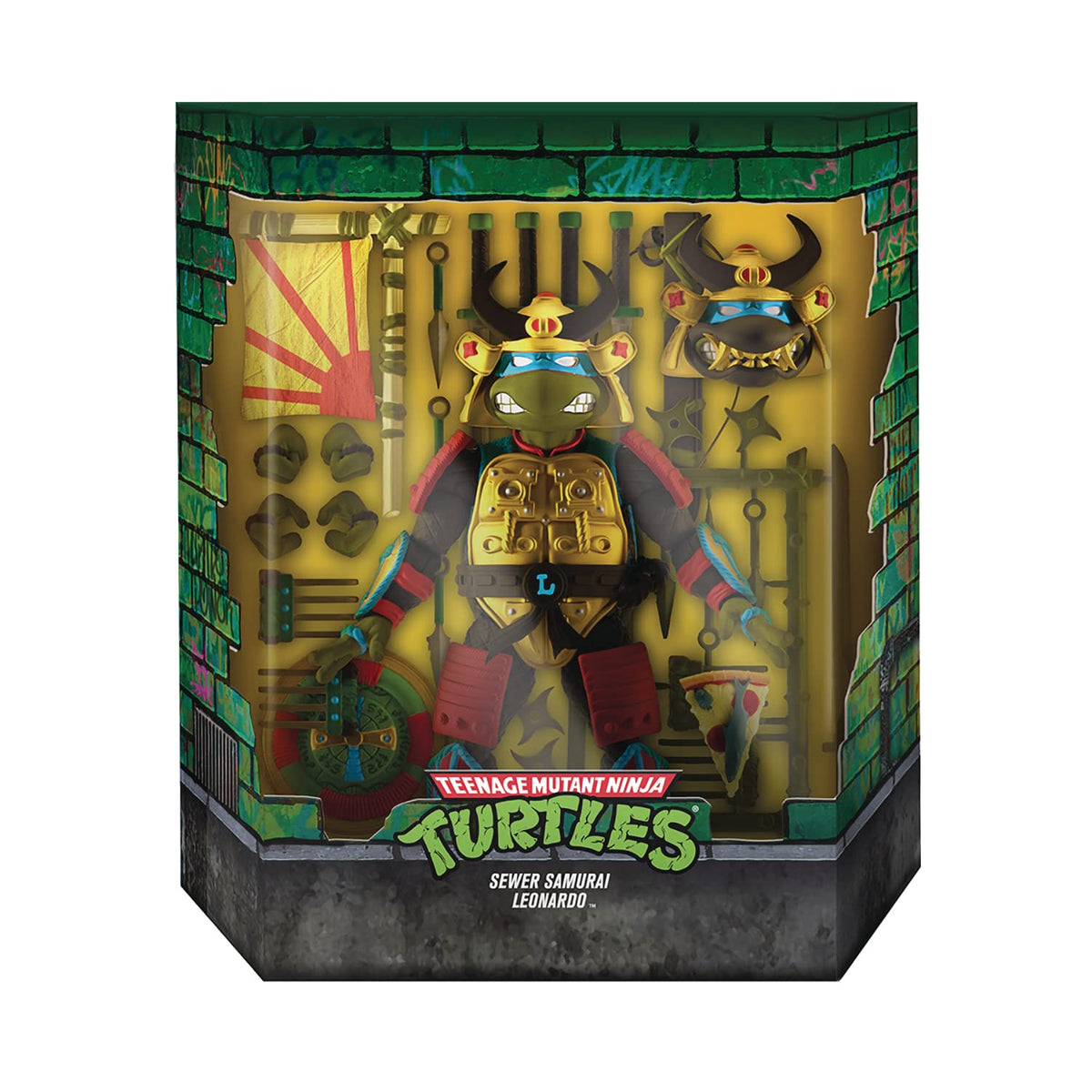 TMNT Ultimates Leo the Sewer Samurai Action Figure - detail view