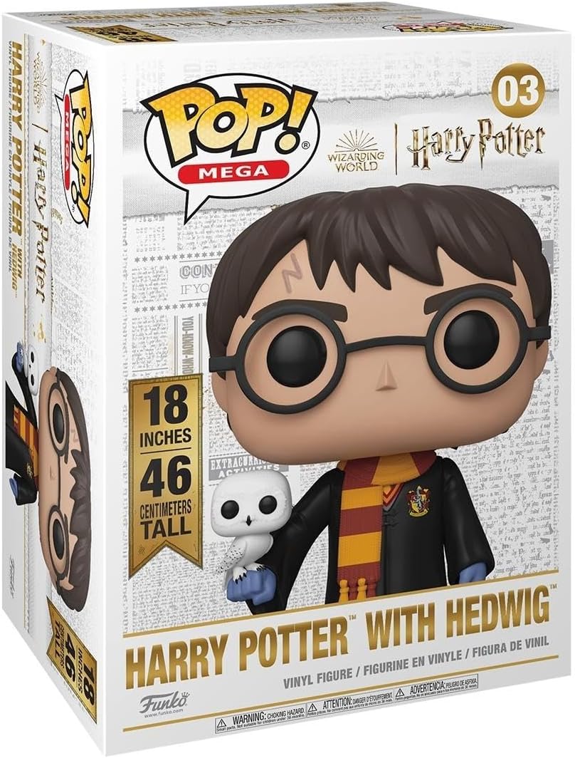 Funko Pop 18 Inch Harry Potter with Hedwig Super Sized Vinyl Figure - Fiveboyz