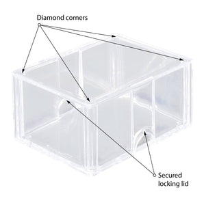 Ultra Pro Diamond Corner Box to Hold 100+ Sports Trading Cards (10 Count Pack)