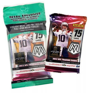 2022 Panini Mosaic Football Cello Pack - 15 Cards Per Pack