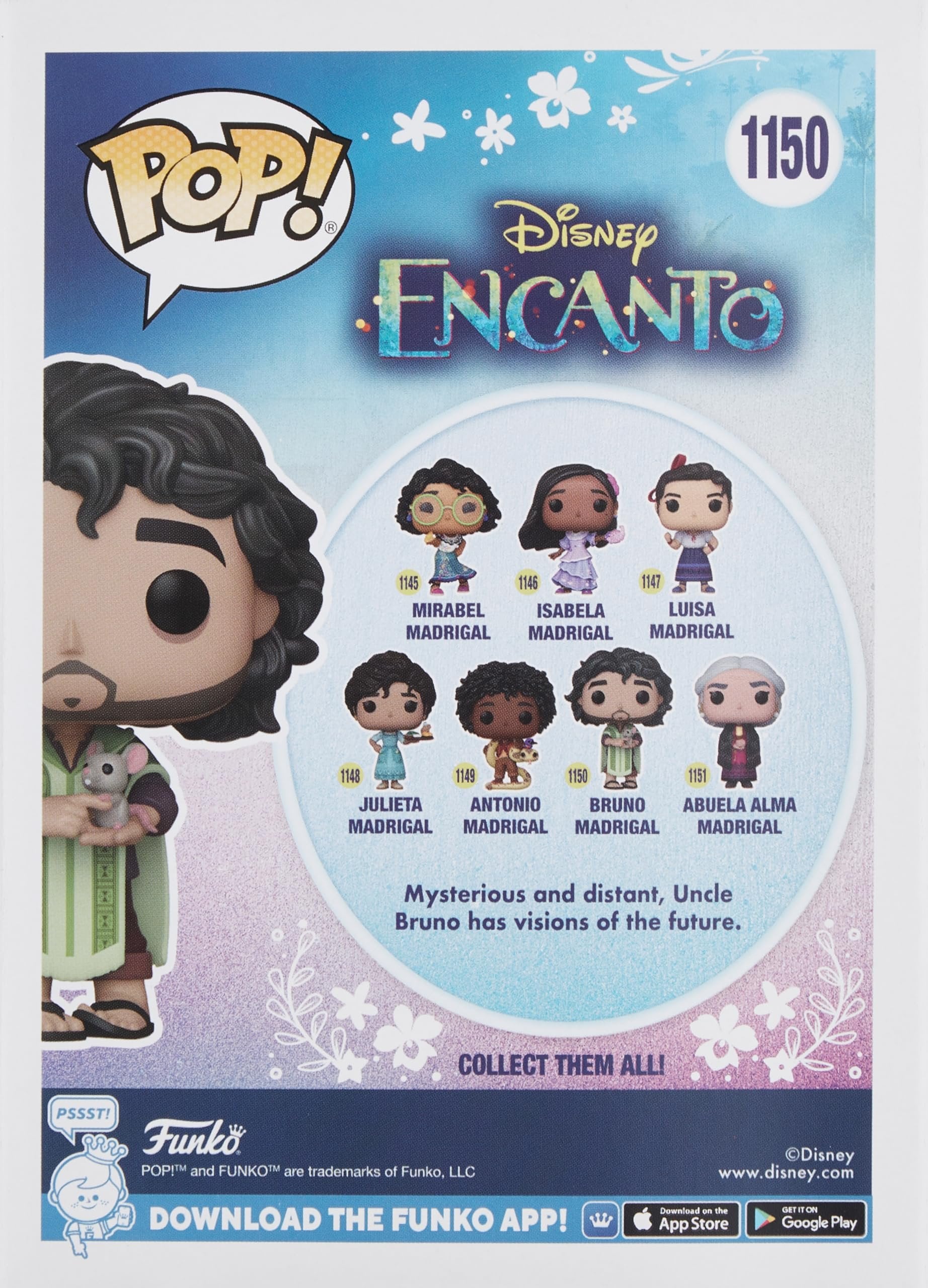 Funko POP Pop! Disney: Encanto - Bruno Madrigal POP 6 Multicolor 4 inches