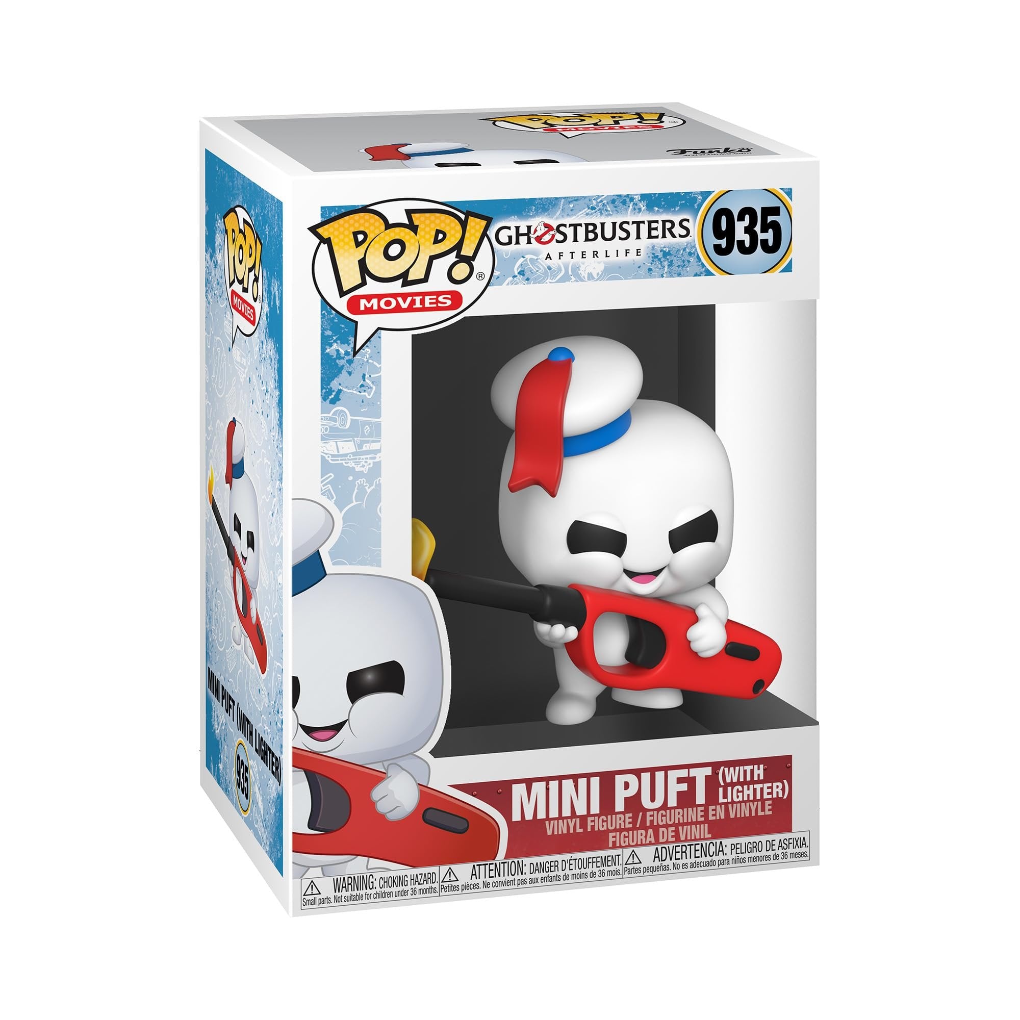 Funko POP Pop! Movies: Ghostbusters Afterlife - Mini Puft with Light POP Movies: Rust City S1 - POP 8 Multicolor 3.75 inches