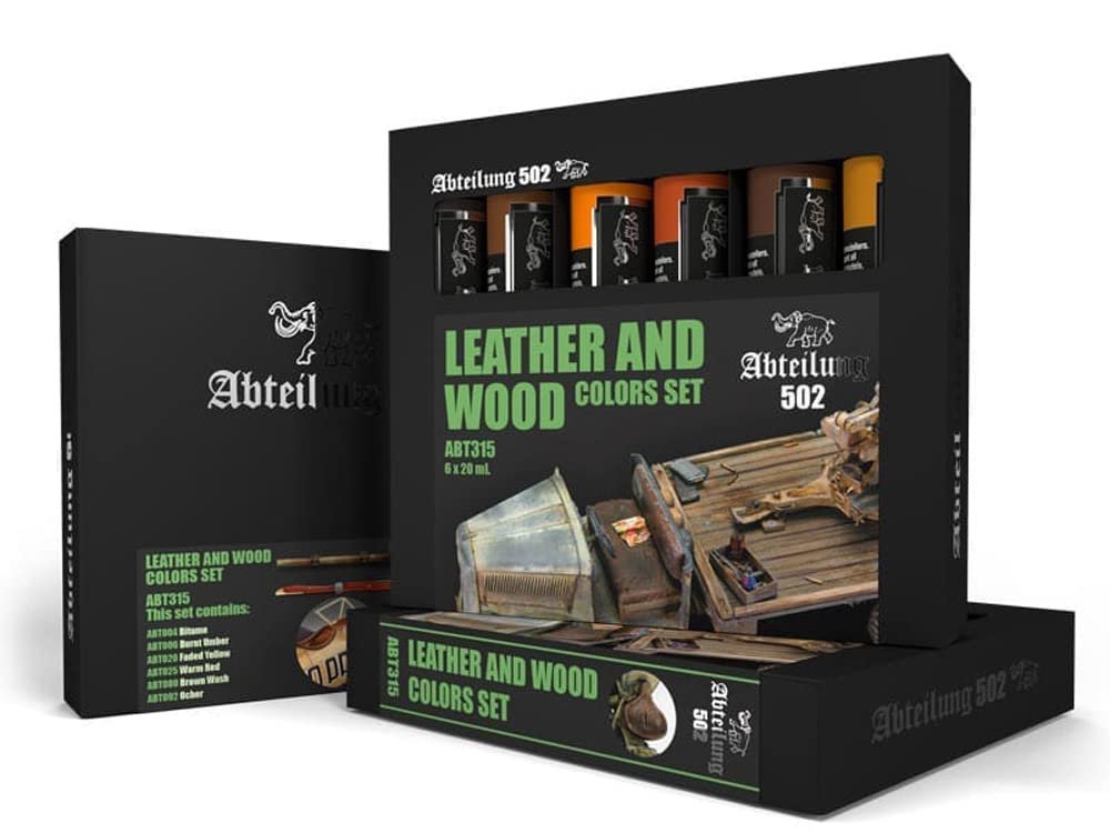 ABTEILUNG 502 AK-Interactive Leather and Wood Colors Set