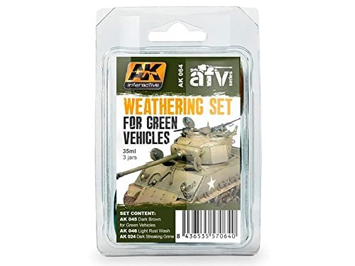 AK Interactive - Weathering Set for Green Vehicles # 00064