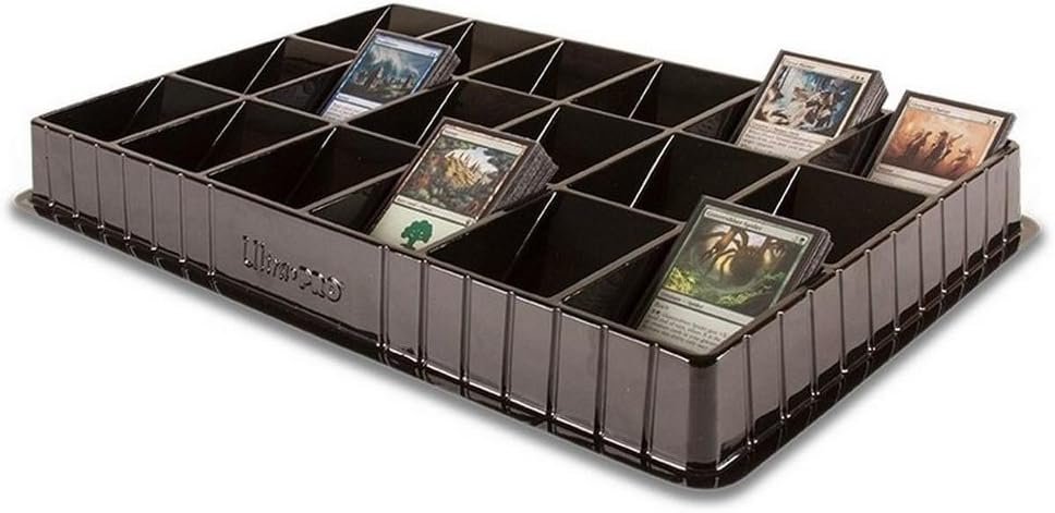 Ultra Pro Trading Card Sorting & Dealer Tray (18 Slot), Black