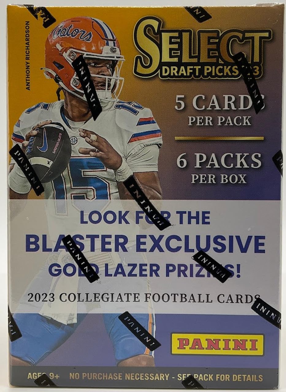 PANINI 2023 Select Collegiate Draft Picks Football Blaster Box - Trading Cards - Fiveboyz