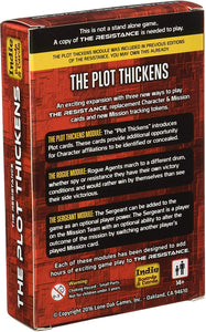 The Plot Thickens Expansion Resistance Card Game.