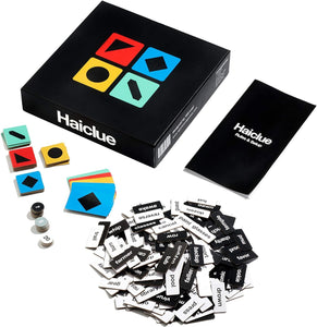 Haiclue | Fast-Paced Board Game for 2-12 Players | Combine Word Tiles to Create Clues | Creative Activity for Adults or Families | Two Player Cooperative or Multiplayer Competitive Party Game