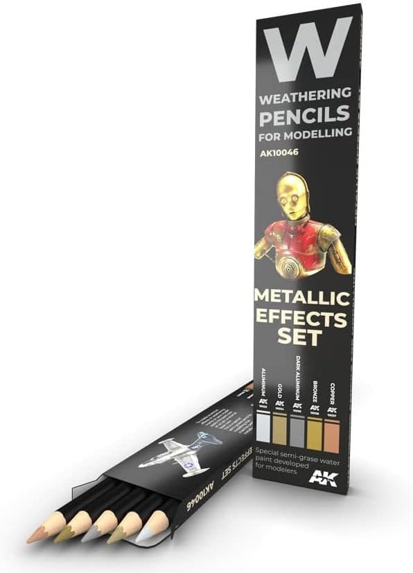 AKI Weathering Pencil Set - Metal Effects