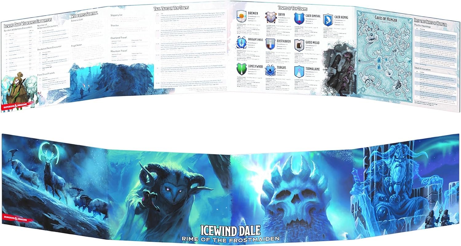 Gale Force Nine Icewind Dale: Rime of The Frostmaiden - DM Screen, Multicolor (GF973714)