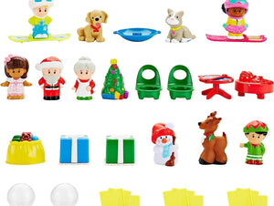 Fisher-Price Little People Toddler Toys Advent Calendar, Set Of 24 Figures & Accessories For Christmas Play Ages 1+ Years