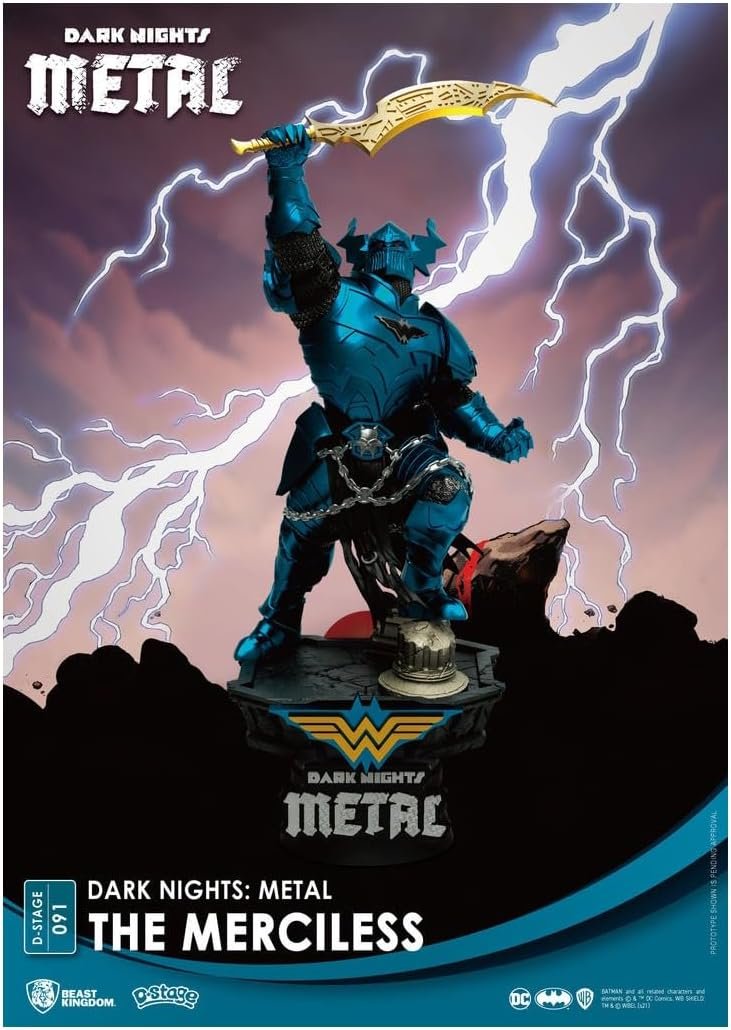 Beast Kingdom Dark Nights: Metal The Merciless DS-091 D-Stage 6 Inch Statue, Multicolor