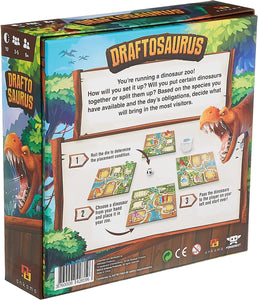 Ankama Draftosaurus - Bringing The Jurassic Era Alive- in Draftosaurus, Your Goal is to Have The Dino Park Most Likely to Attract Visitors, Family Fun Drafting Game, for 2 to 5 Players, Ages 8 and Up
