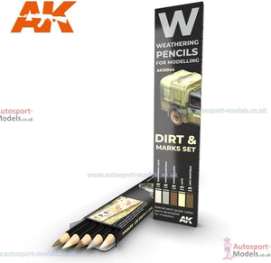 AKI Weathering Pencil Set - Dirt Marks