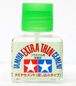 Tamiya 87038 Extra Thin Cement Glue Fine Tip 40ml - 2 Pack