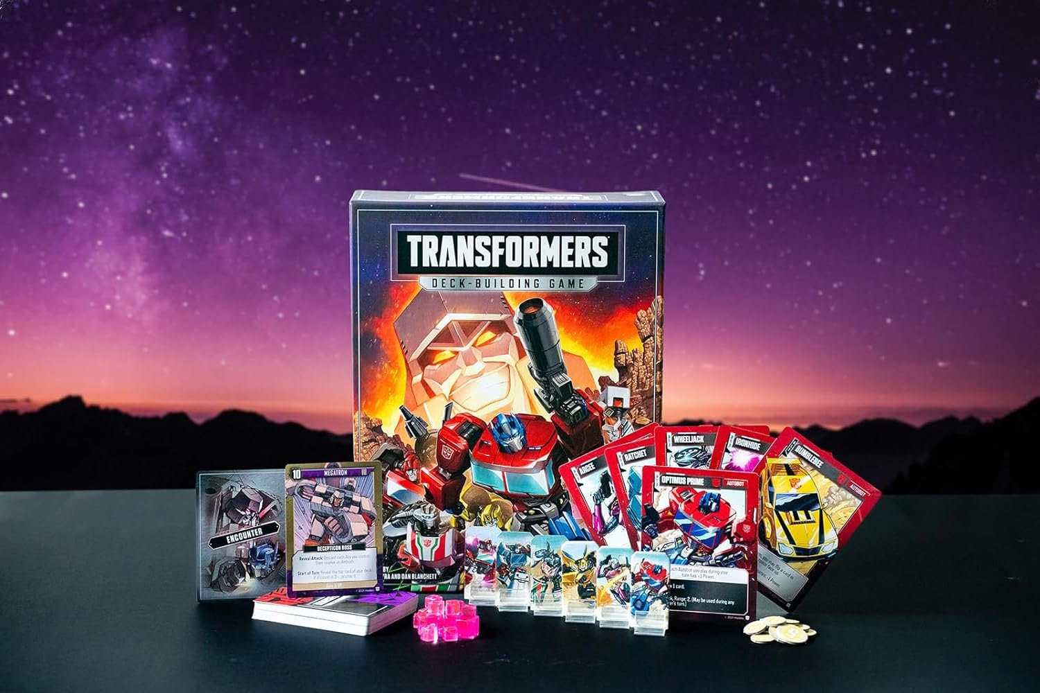 Renegade Game Studios Transformers Deck-Building Game 1-5 Players Ages 13+ to Enjoy in 45-90 min. Play competitively or as a Solo/Cooperative Game