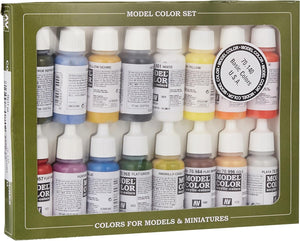 Vallejo Basic USA Acrylic Colors Paint Set, 17ml, Assorted Colors, 0.57 Fl Oz (Pack of 16)