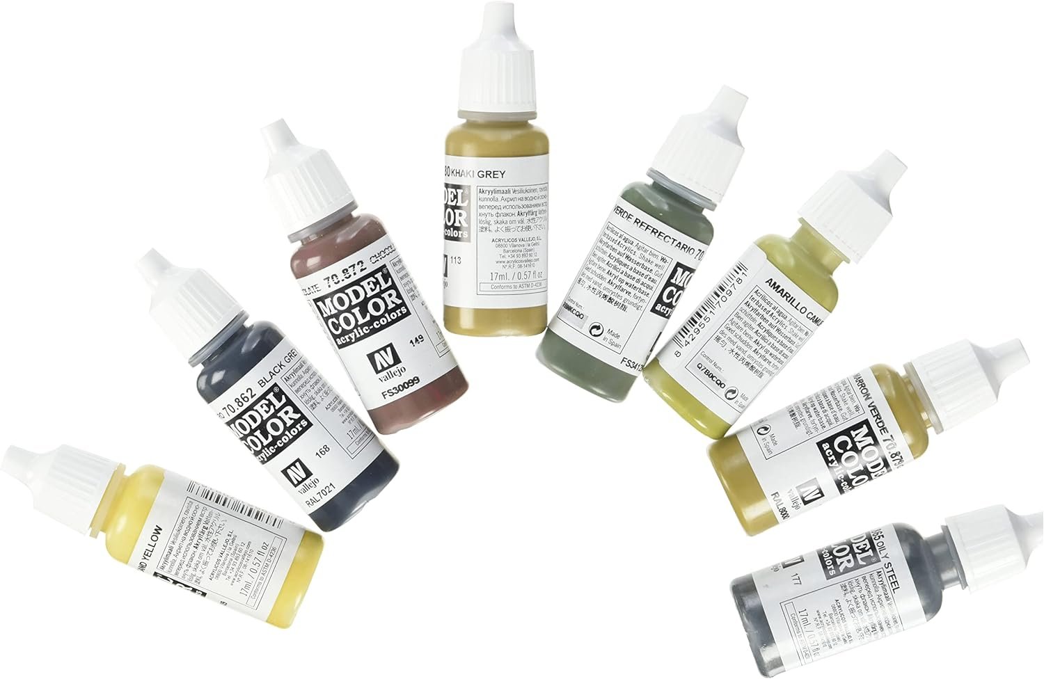 Vallejo Panzer Colors Paint Set #8, 17ml