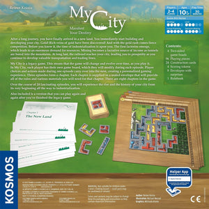 Thames & Kosmos My City | Family – Friendly | Legacy Board Game | Kosmos Games | 2 to 4 Players | Ages 10 and Up | Award Winning Designer Reiner Knizia , Blue