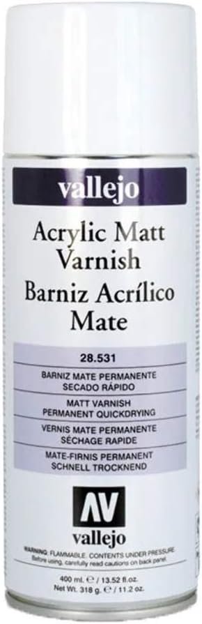 AV : Acrylic Aerosol Spray Varnish : 400ml : Matt (UK ONLY)