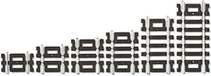 Code 100 Nickel Silver Straight Snap-Track Assortment HO Scale Atlas Trains