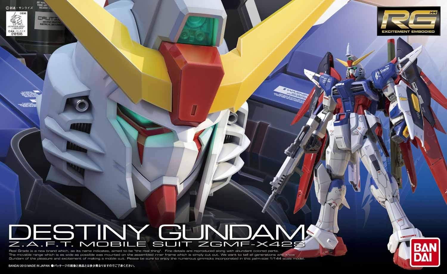 #11 Destiny Gundam Gundam Seed, Bandai RG 1/144 - Model Kit