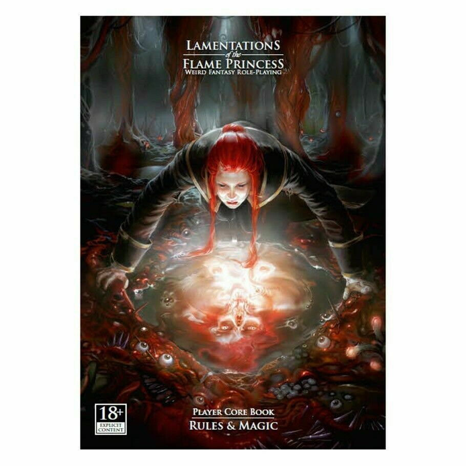 Lamentations of the Flame Princess RPG Core Rulebook (Hardcover).