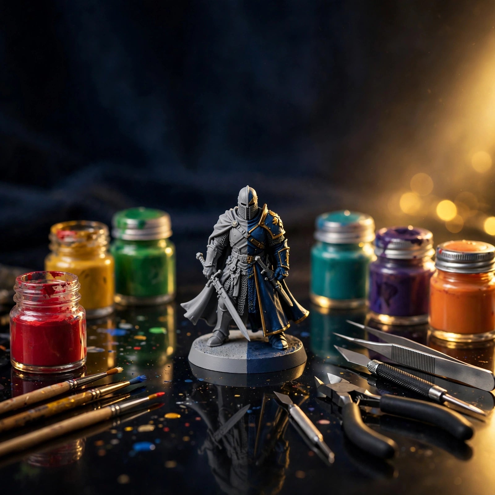 Hobby paints and supplies
